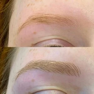 Microblading for blond hair Houston - Dermaluxe Spa