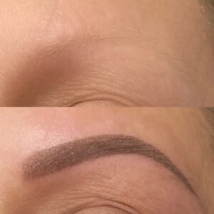 Permanent Eyebrows Powder Brows in Houston - Book now at Dermaluxe Spa!