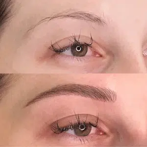 microblading eyebrows in houston before and after